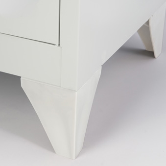 MLMPF800_F Polypropylenfüße für MonoBloc™ Garderoben- & Schließfachsysteme, VE = 4 Stk., Farbe lichtgrau