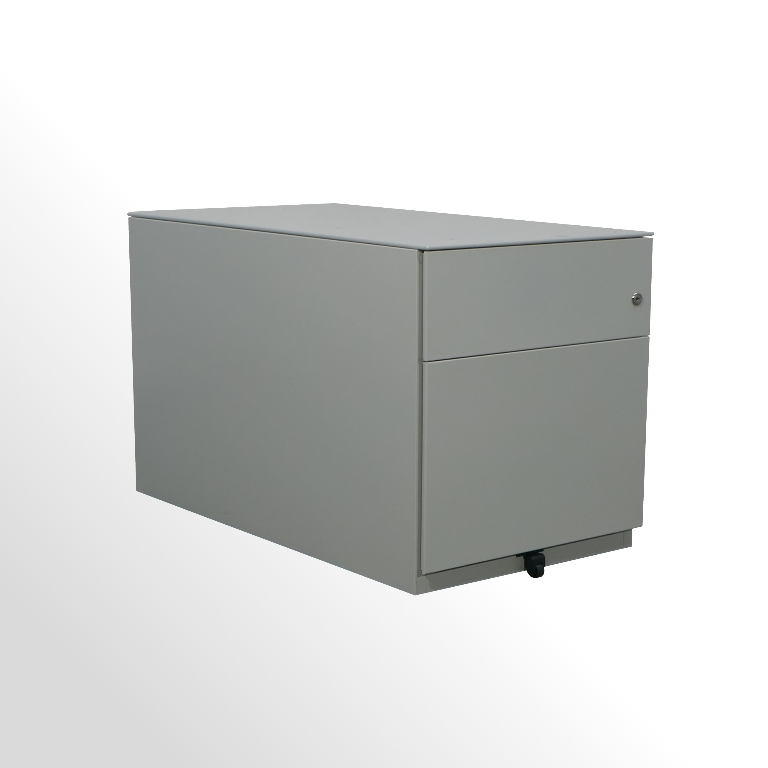 Bisley-Rollcontainer-800er-Stahl-gebraucht-1 Gebrauchter Bisley Stahl-Rollcontainer mit Hängeregistraturlade