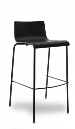 BB5-2 Design Barhocker in edlem schwarz