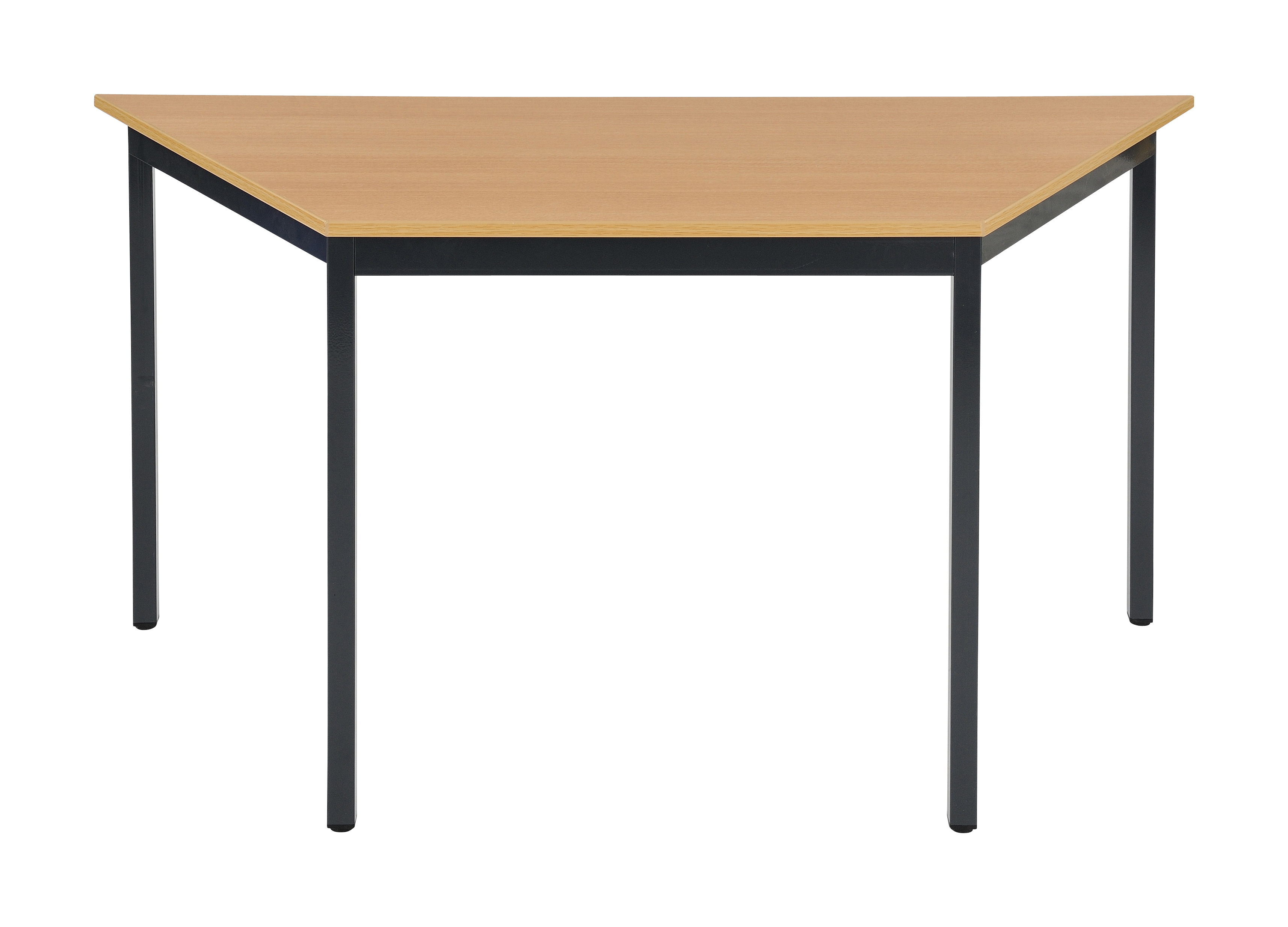 MTT1206BC3338LvXbDdfb8nWG Bisley Mehrzwecktisch, Trapez, Gestell pulverbeschichtet, schwarz-buche, 1200x600
