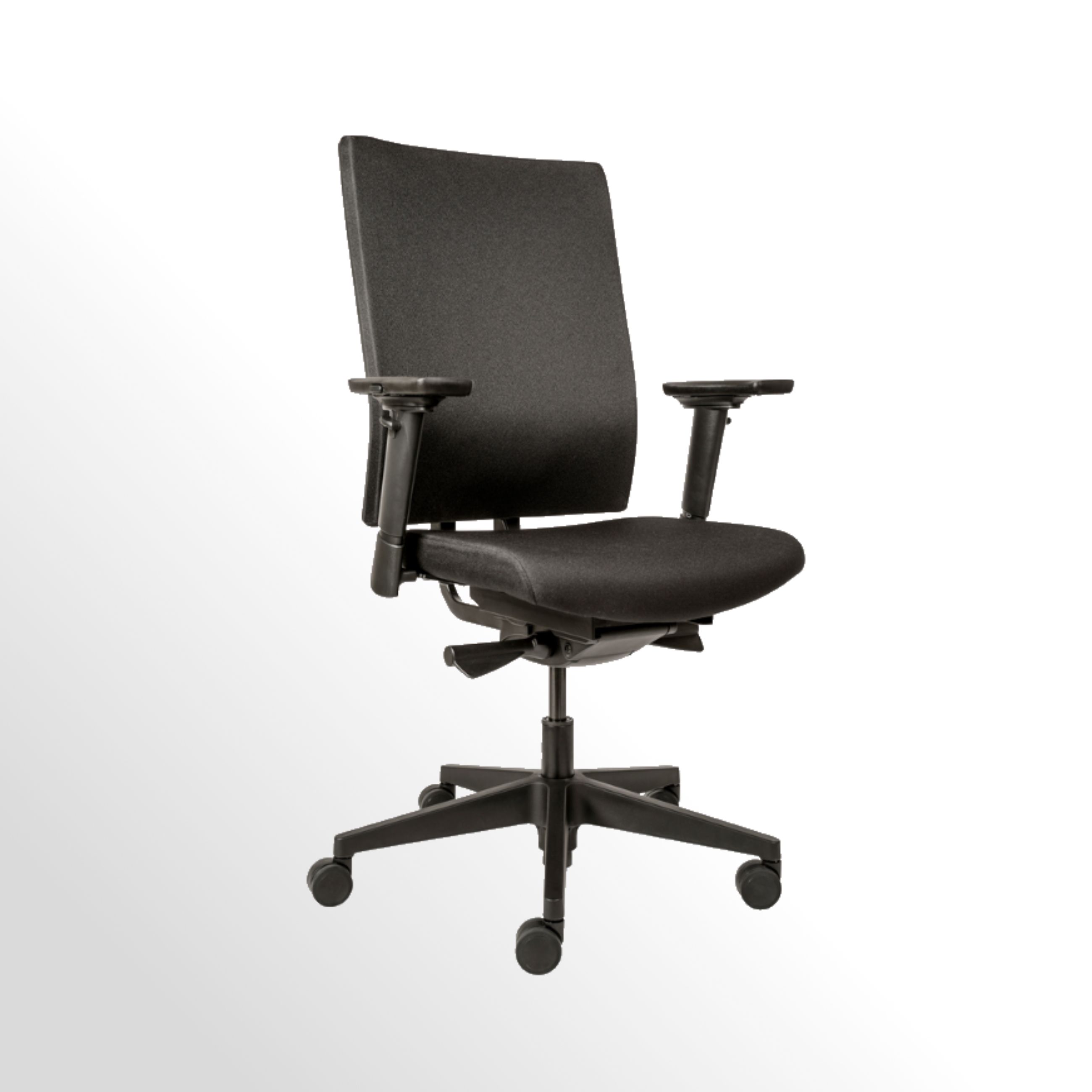 Chairsupplay-Stoff-schwarz-787-Comfort-EX-1 Günstiger Bürodrehstuhl mit Armlehnen und gepolstertem Komfortsitz - Stoff schwarz