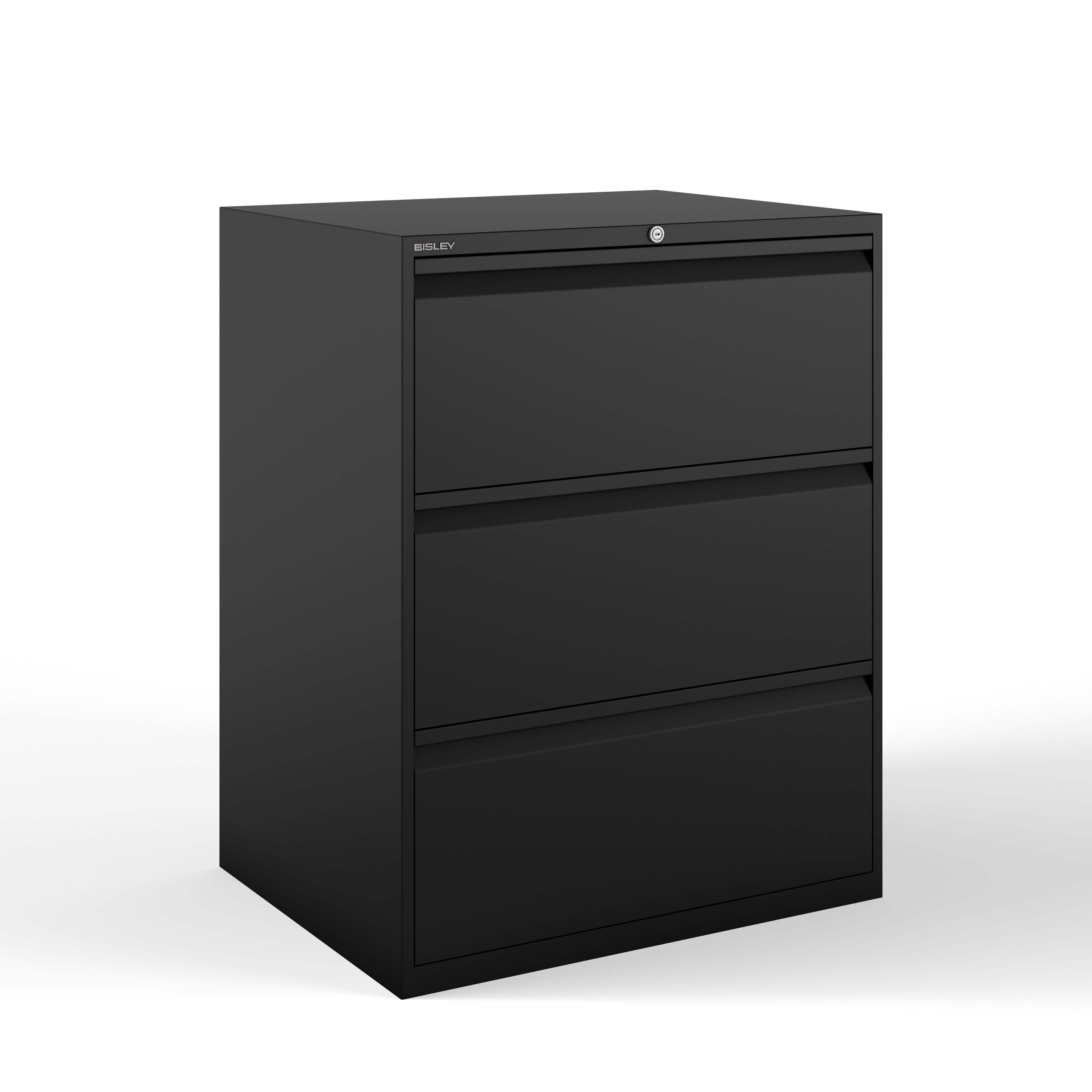 DF3633_L Bisley Hängeregistraturschrank, doppelbahnig, DIN A4, 3 HR-Schubladen
