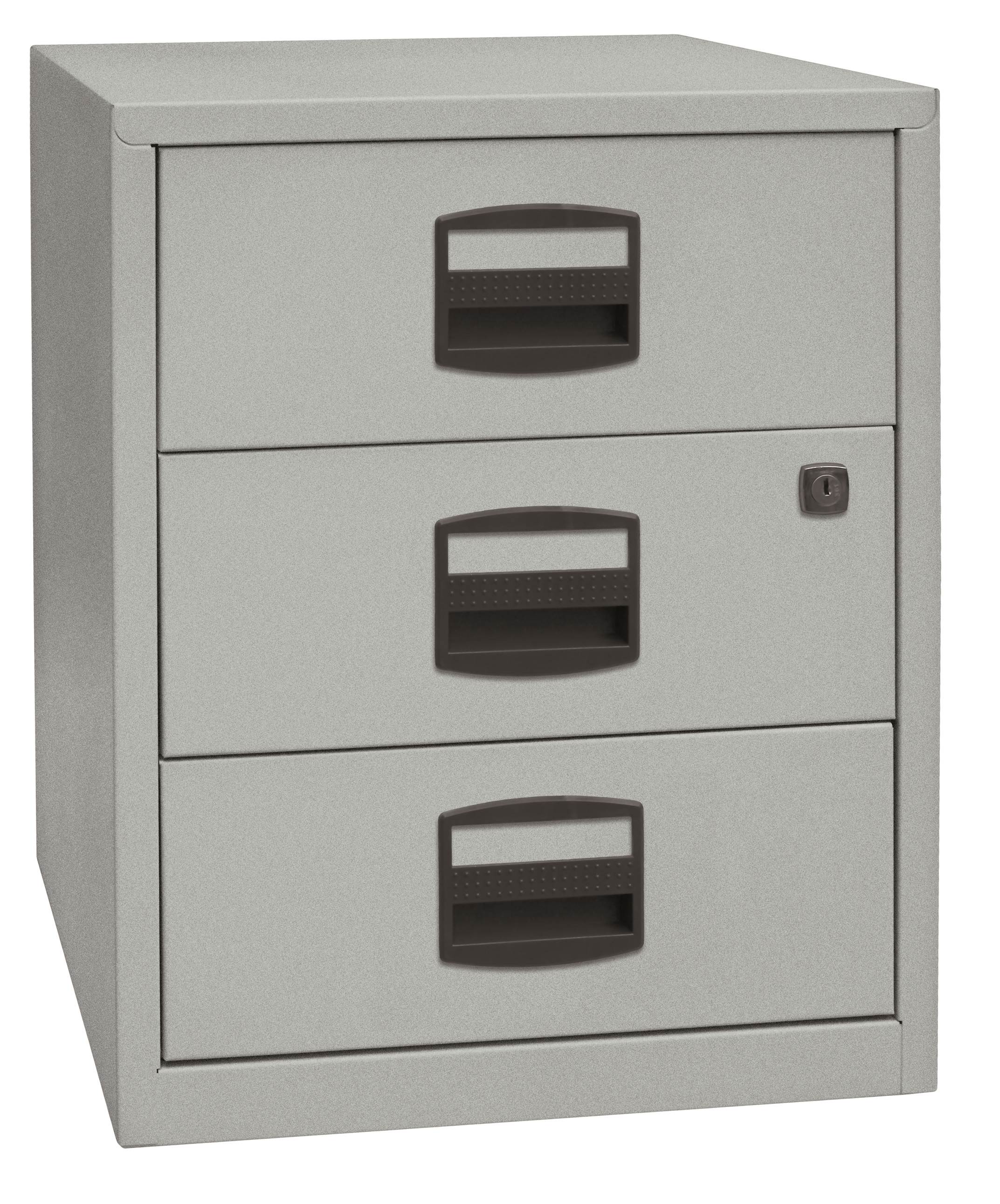 PFAM3S355_L Bisley Mobiler Beistellschrank PFA, 3 Universalschubladen - auf Rollen!