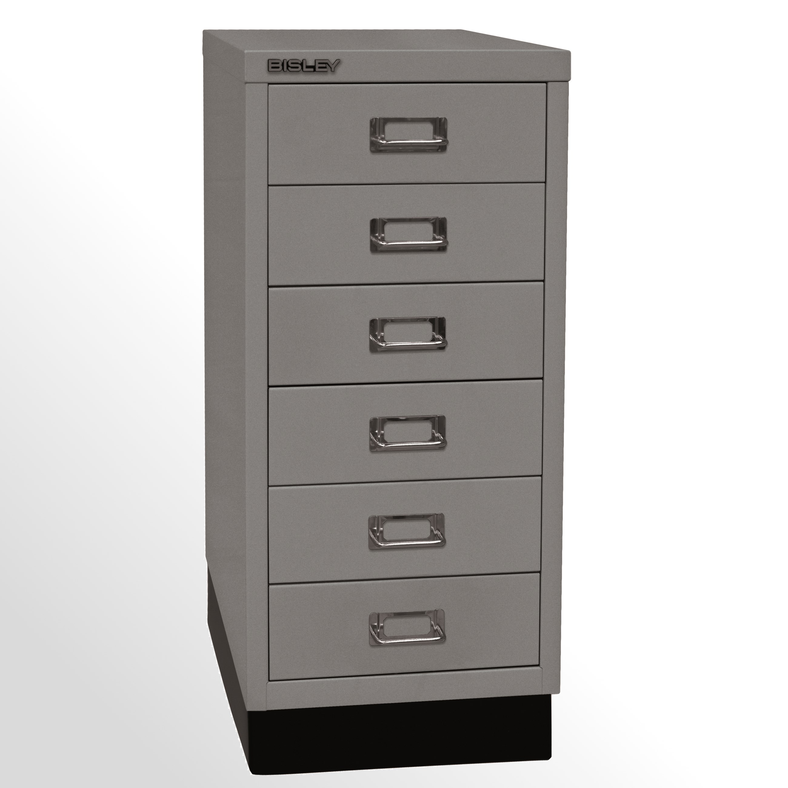 L296S355_L Schubladenschrank - Bisley MultiDrawer™, 29er Serie mit Sockel, DIN A4, 6 Schubladen