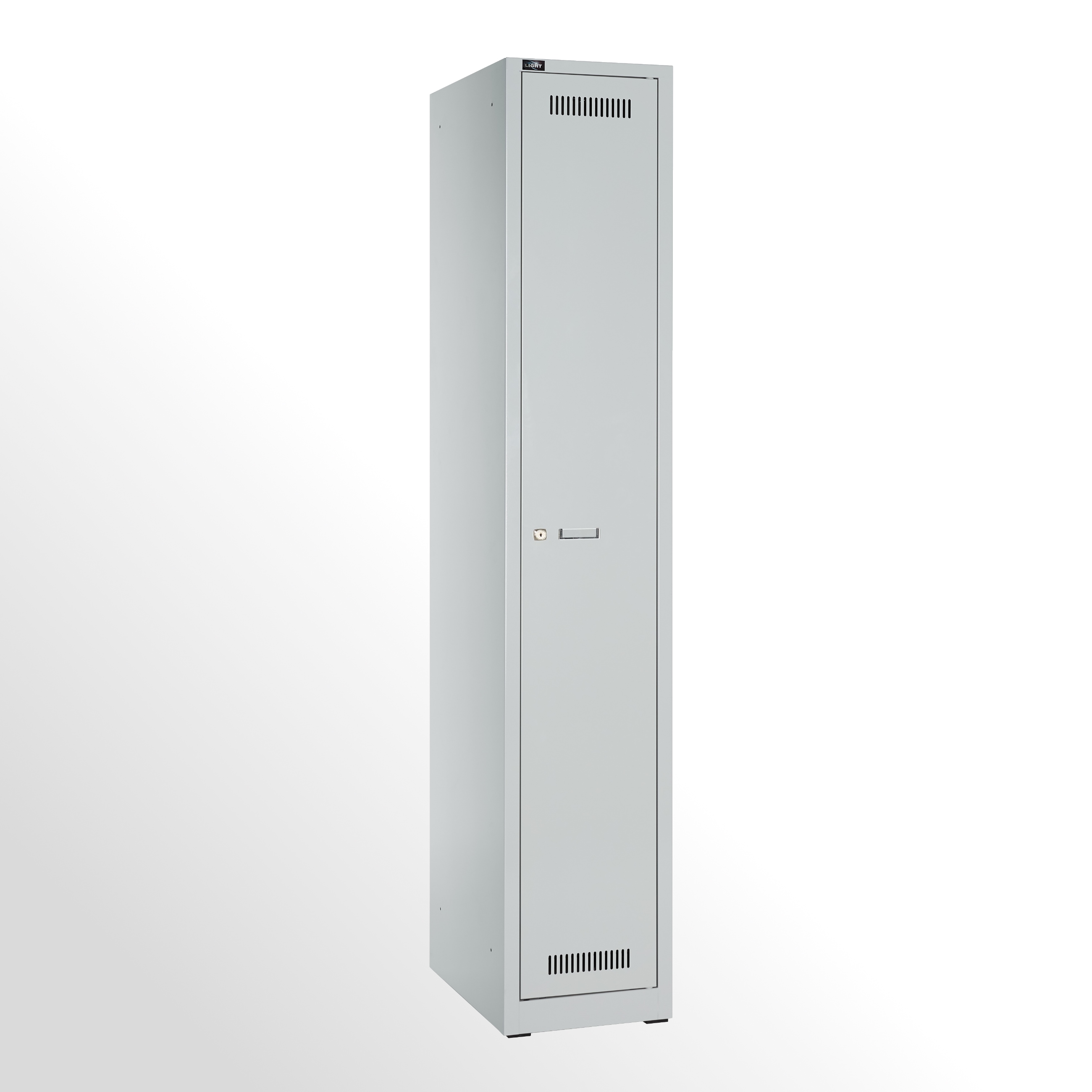Bisley Garderobenschrank LIGHT 1 Abteil 300, Farbe lichtgrau