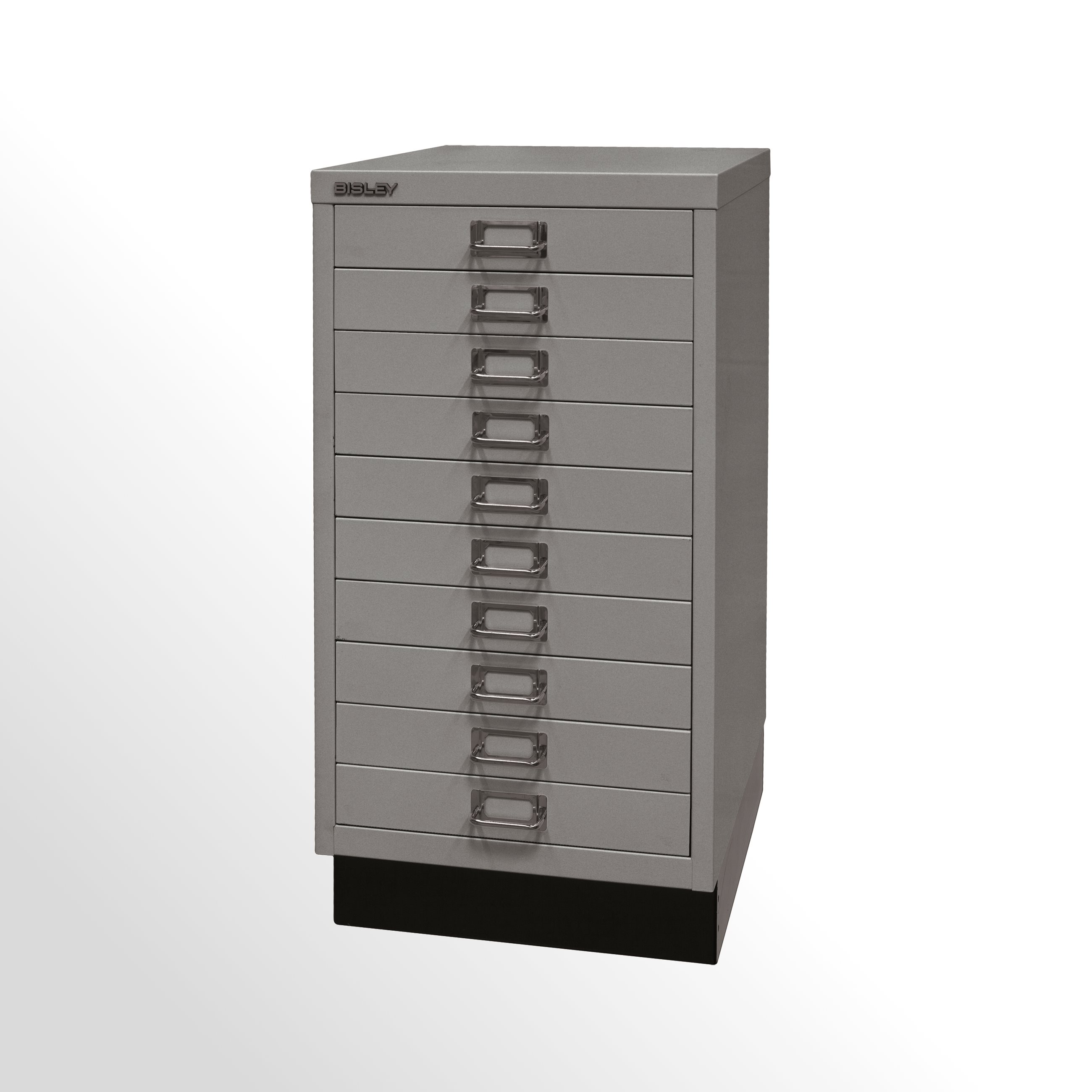 Schubladenschrank - Bisley MultiDrawer™, 29er Serie mit Sockel, DIN A3, 10 Schubladen