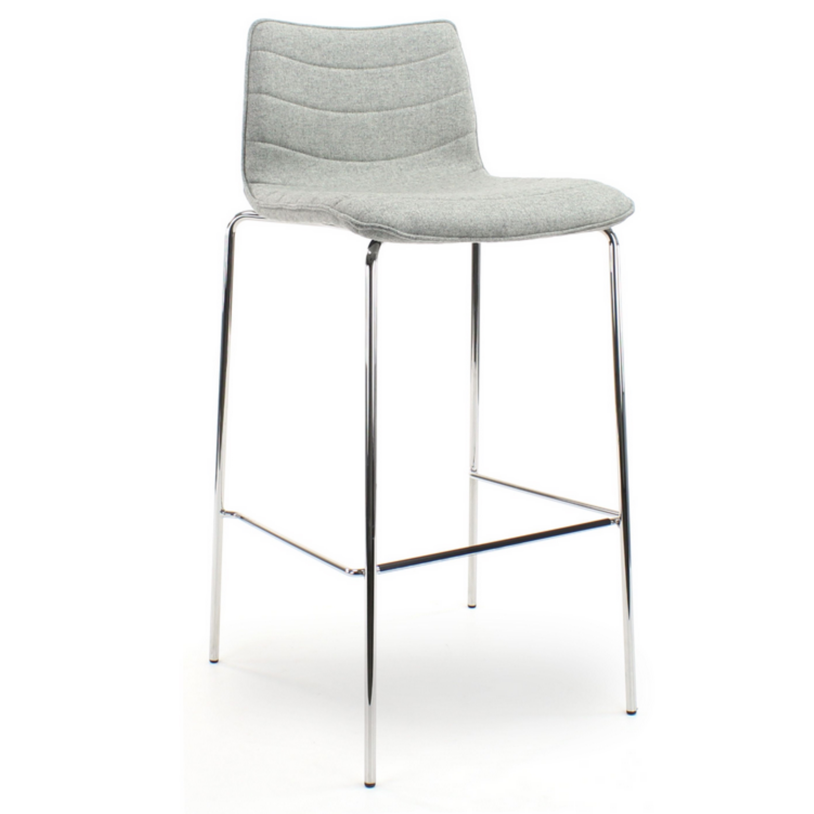 Chairsupply-Barhocker-F50-Wollfilz-grau-hellgrau-6 Günstiger Barhocker - Hocker - mit Wollfilz-Bezug - Hellgrau und Dunkelgrau