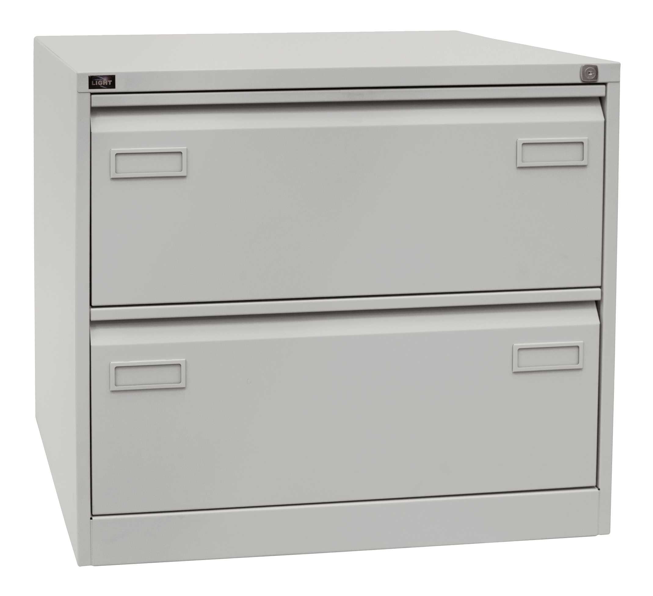 CDF2645_L Bisley LIGHT Hängeregistraturschrank, doppelbahnig, DIN A4, 2 HR-Schubladen