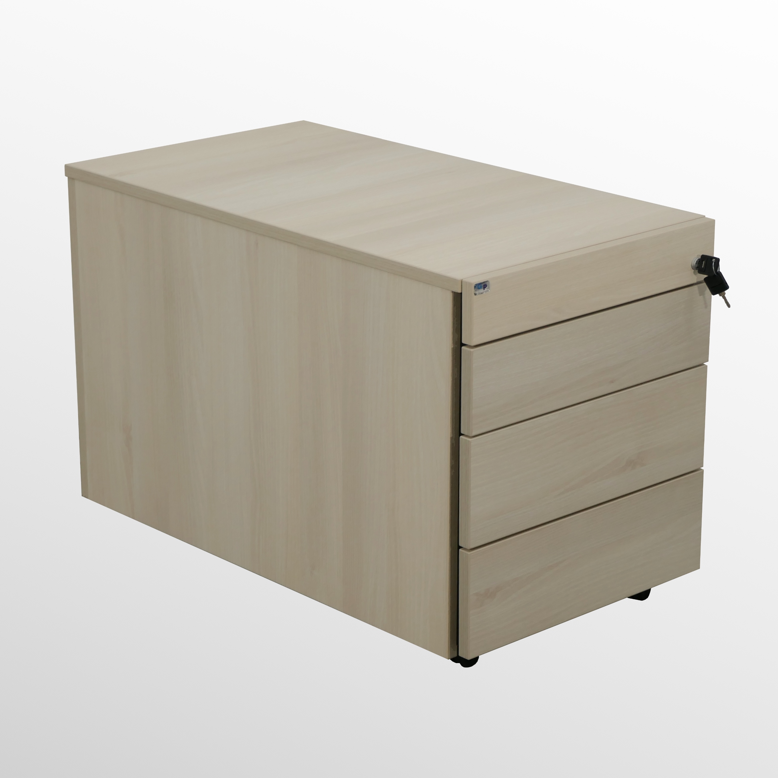 Nowy-Styl-Akazie-Rollcontainer-800er-1 Günstiger Rollcontainer - Unterstischcontainer - Akazie Dekor