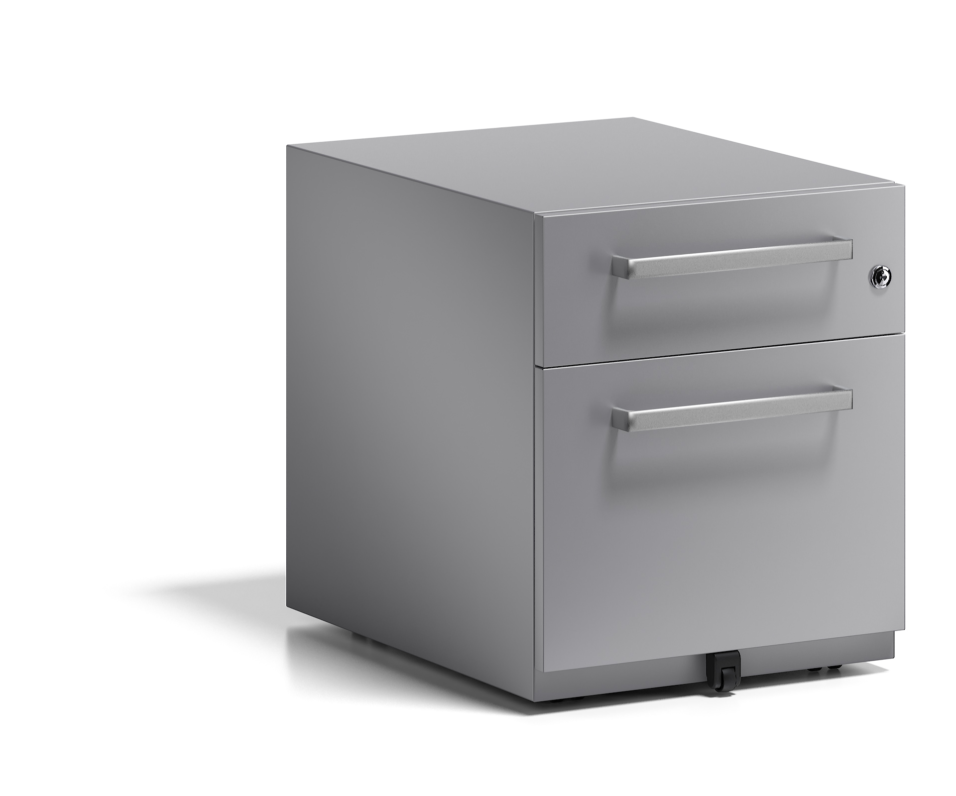 NWH59M7SF355_L Bisley Rollcontainer Note™ mit Griff, 1 Universalschublade, 1 HR-Schublade; T 565 mm