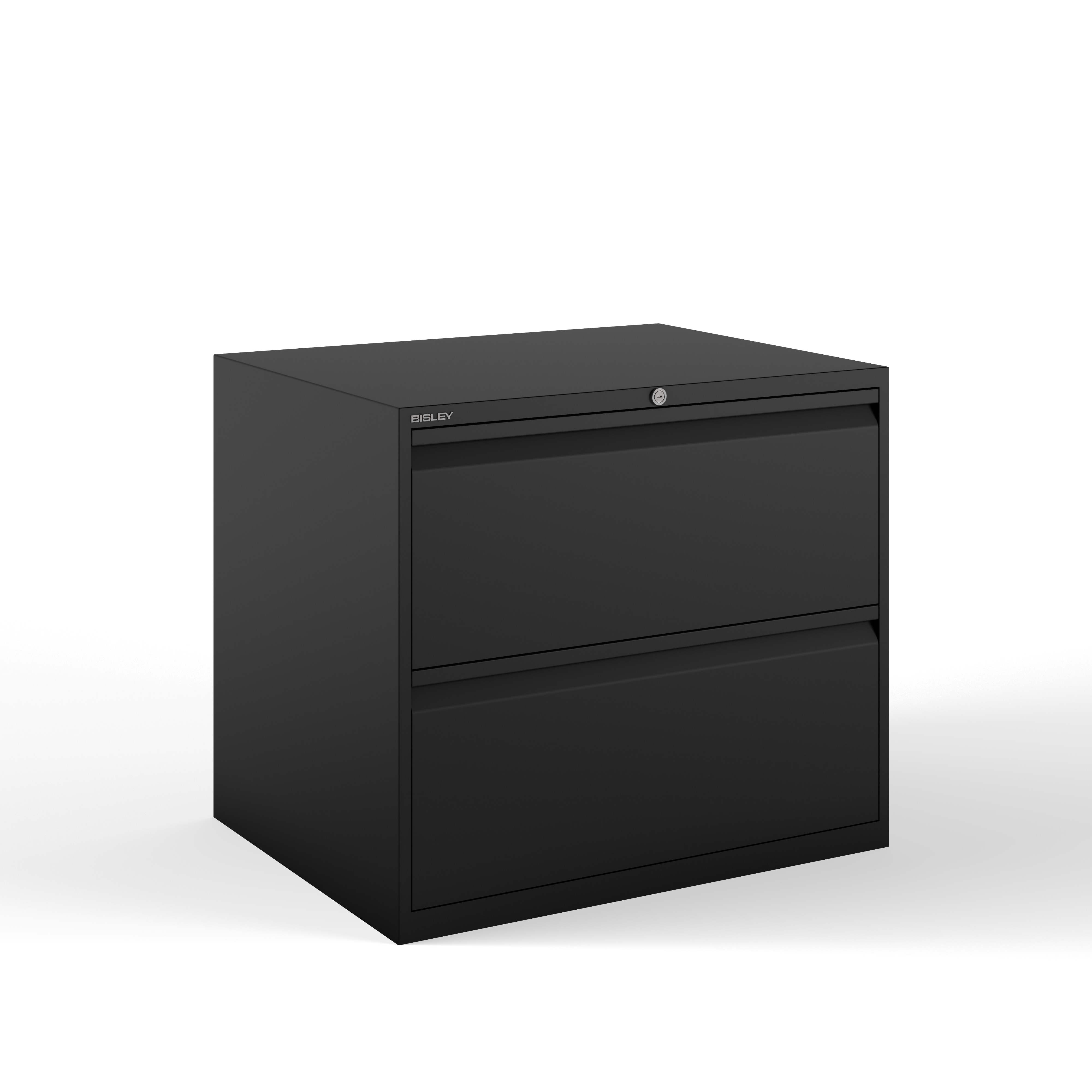 DF2633_L Bisley Hängeregistraturschrank, doppelbahnig, DIN A4, 2 HR-Schubladen
