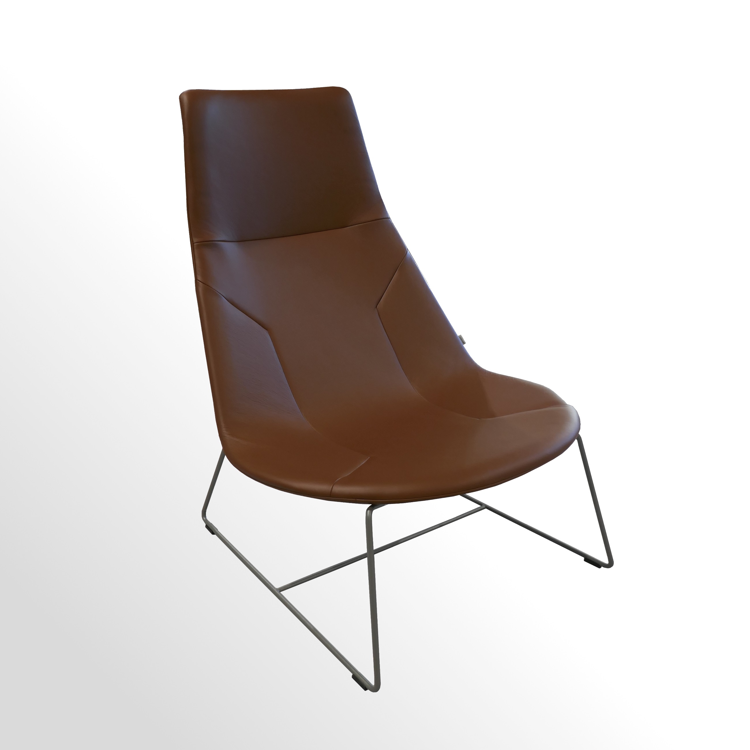 GSW110-2 Günstiges Lounge- Sesselelement incl. Otomane für den Wartebereich
