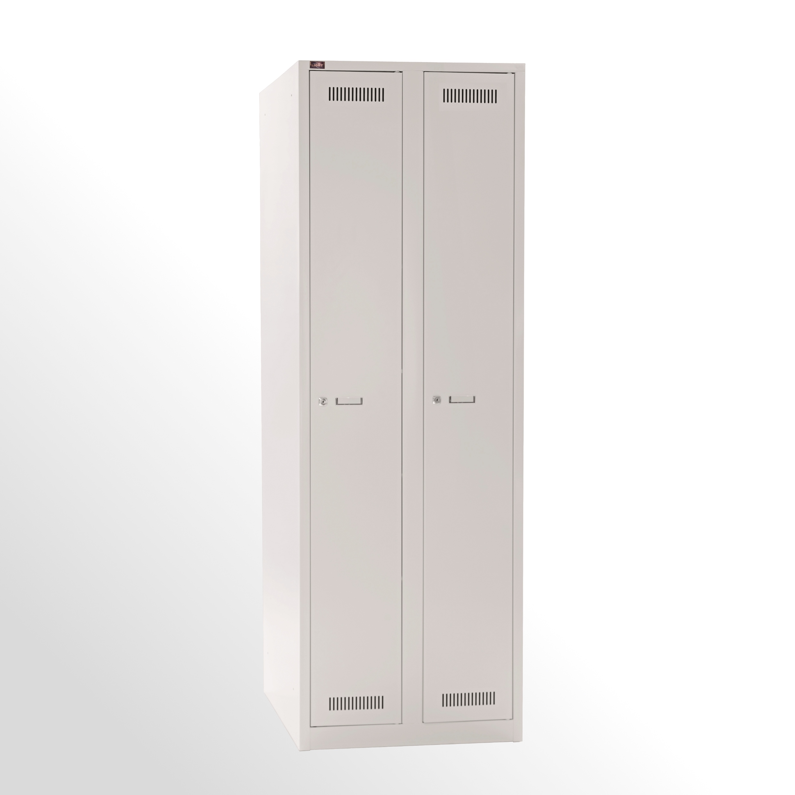 Bisley Garderobenschrank LIGHT 2 Abteile 300, Farbe lichtgrau