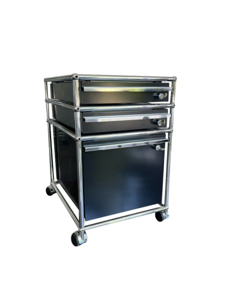 image0y0WhRZlG0APcB Gebrauchter USM Haller Rollcontainer - Graphitschwarz