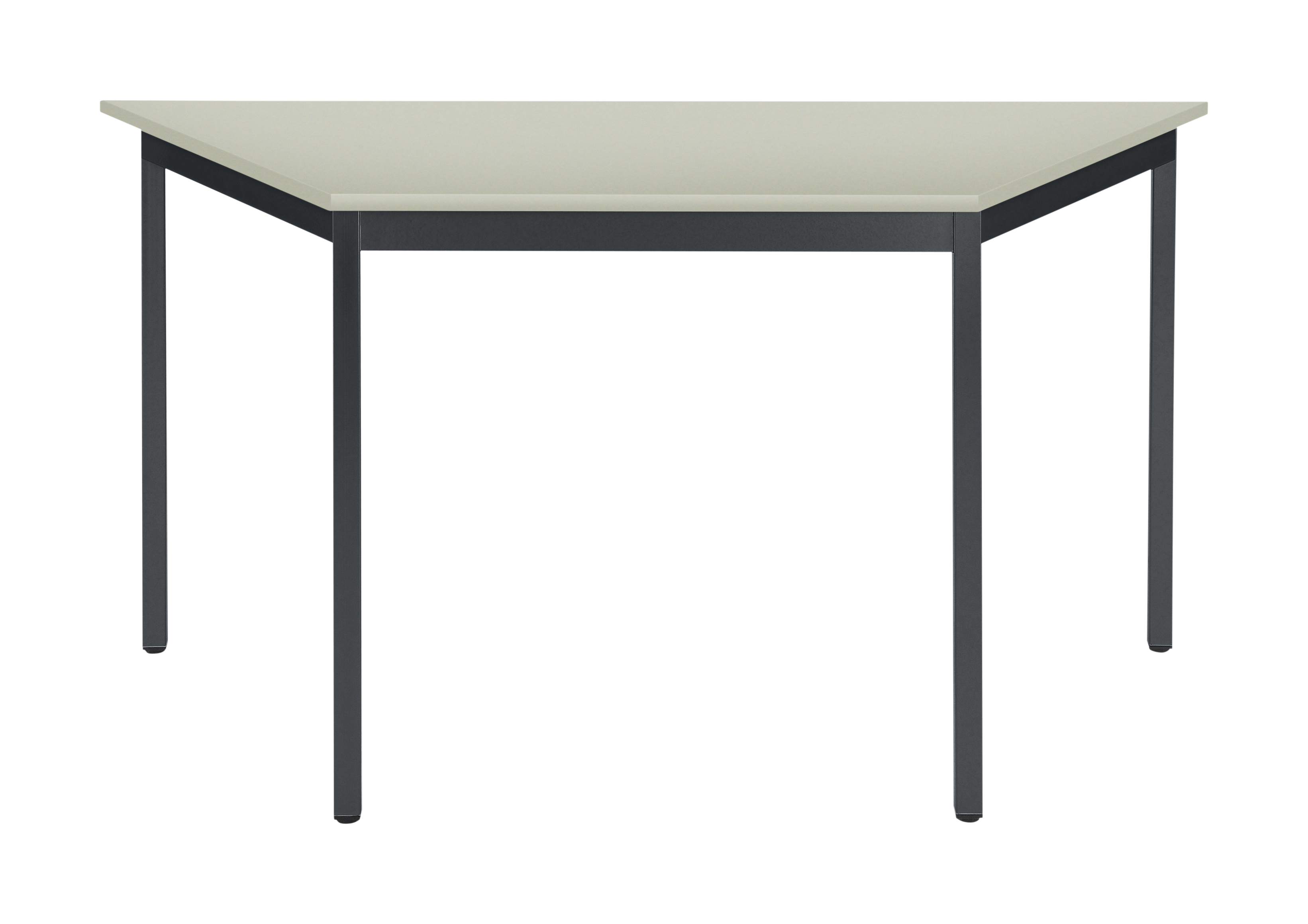 MTT1206G334kAy5ccSxMipCl Bisley Mehrzwecktisch, Trapez, Gestell pulverbeschichtet, anthrazitgrau-grau, 1200x600