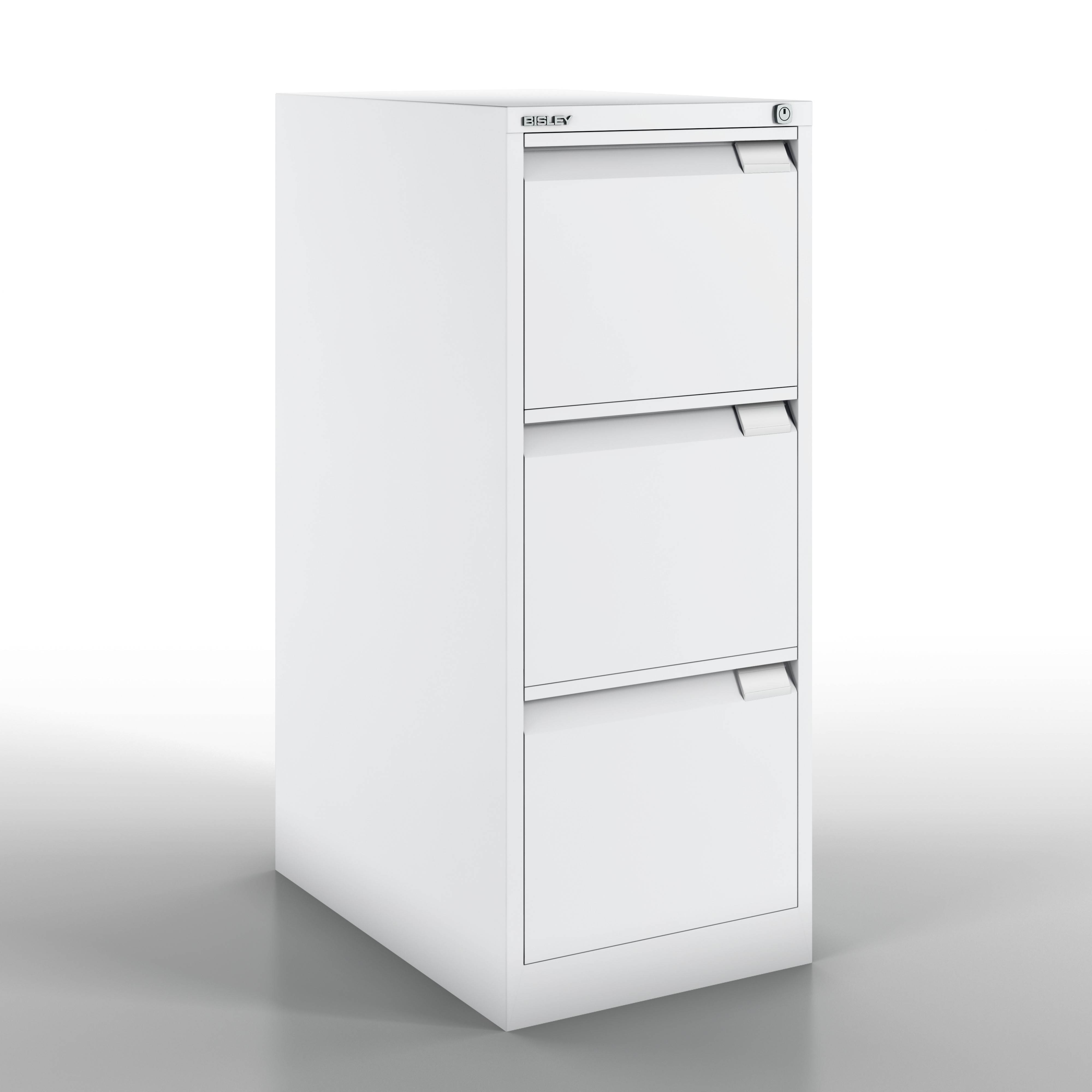 3633645_L Bisley Hängeregistraturschrank, einbahnig, DIN A4, 3 HR-Schubladen