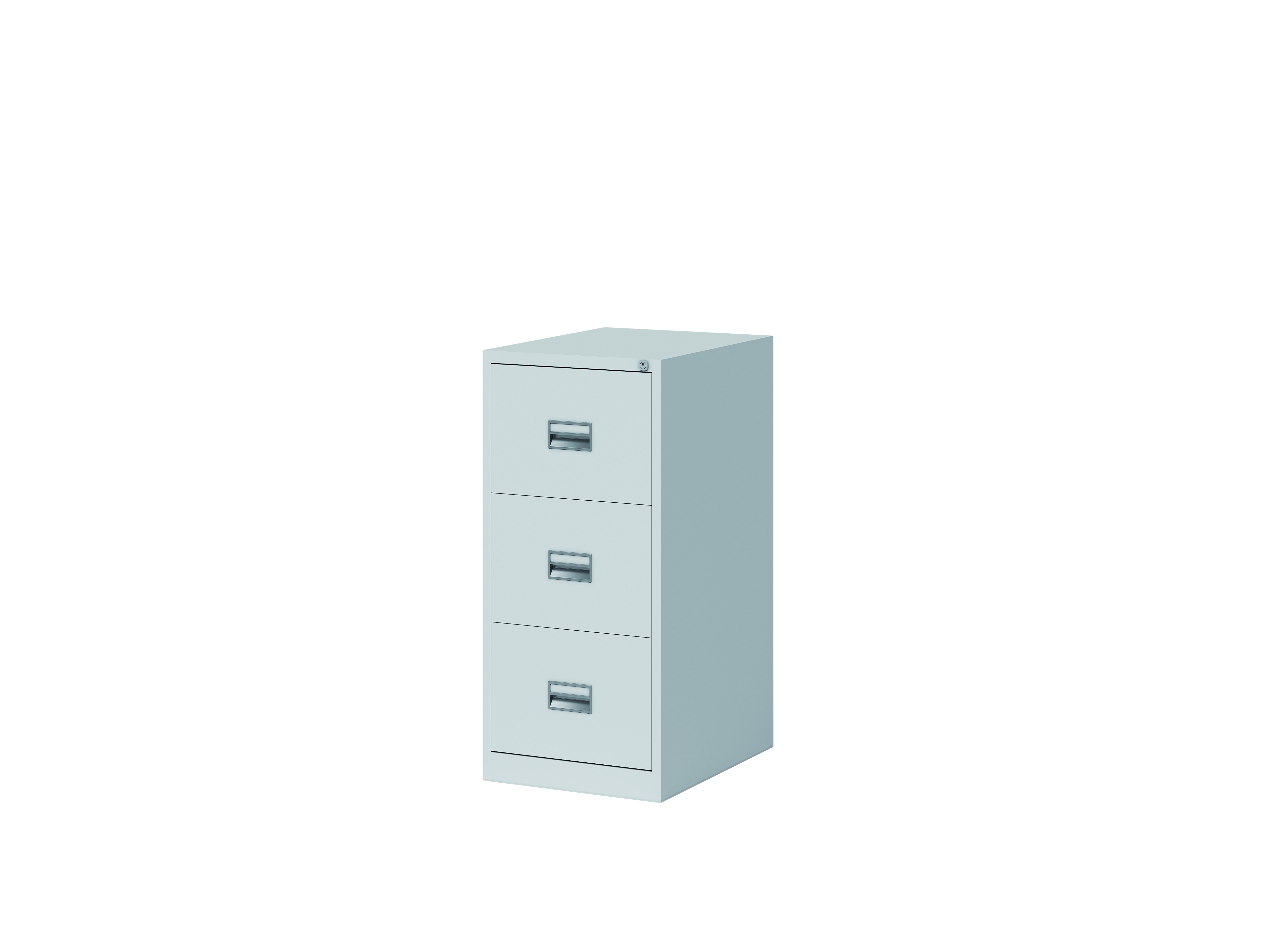 HRE3FF645_R Bisley Hängeregistraturschrank ECO, einbahnig, DIN A4, 3 HR-Schubladen, Farbe lichtgrau
