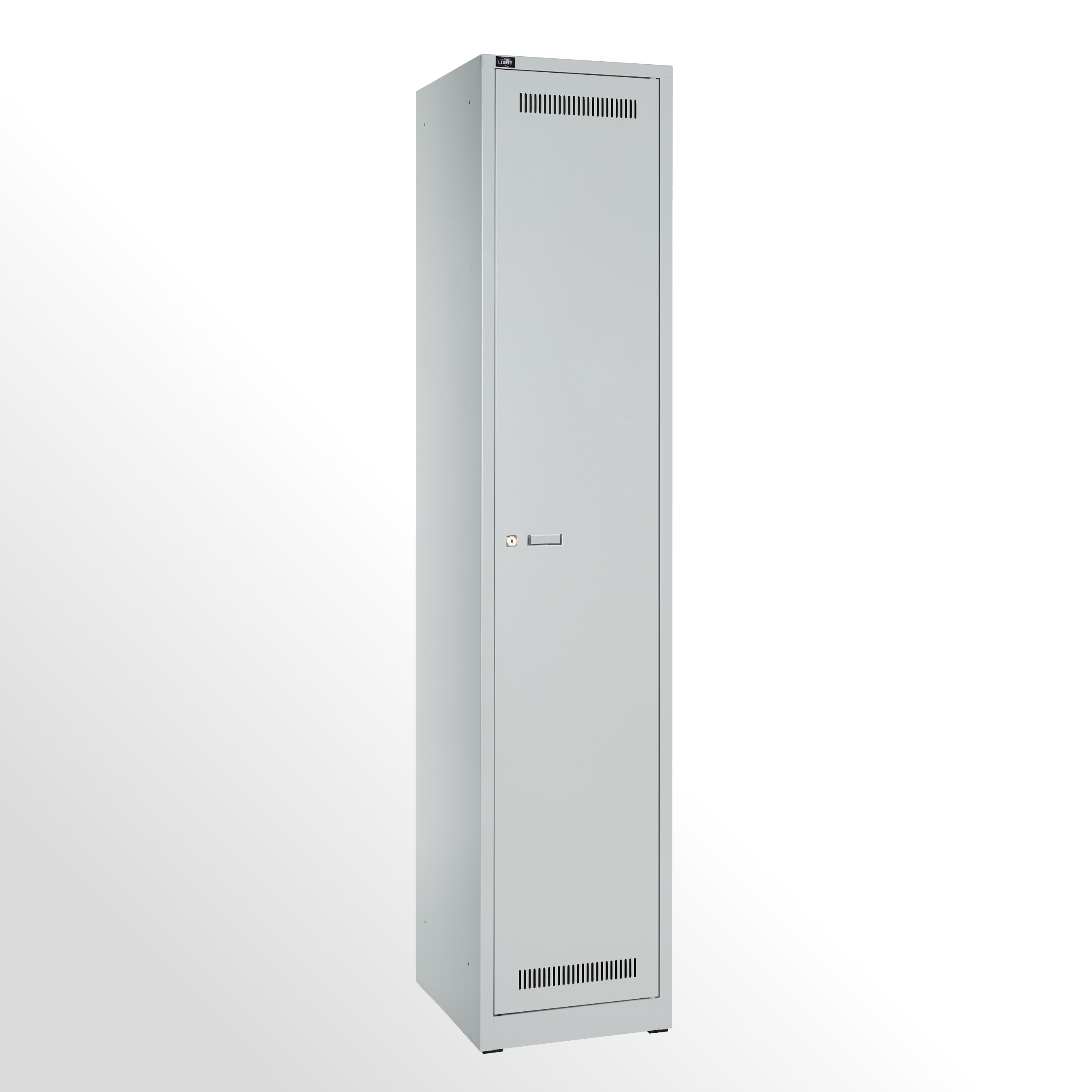 Bisley Garderobenschrank LIGHT 1 Abteil 400, Farbe lichtgrau