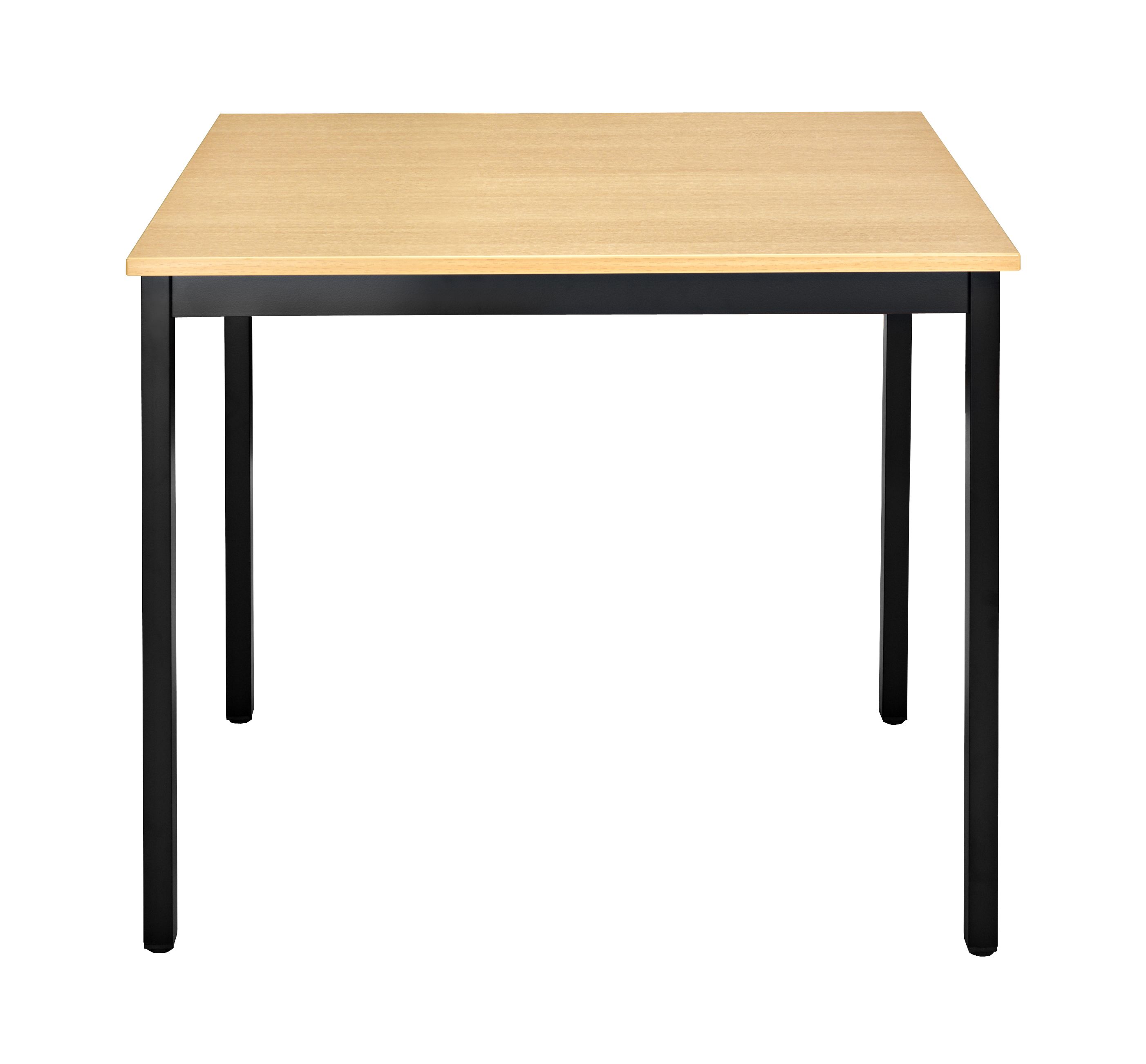 MT0706BC333 Bisley Mehrzwecktisch, rechteckig, Gestell aus Stahl, pulverbeschichtet, schwarz-buche, 700x600